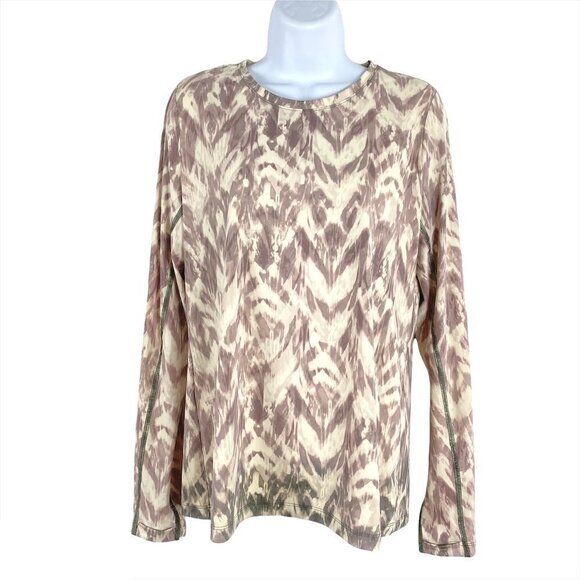 Duluth Suit Up Swim Long Sleeve T-Shirt Top Womens Medium Printed Beach - Picture 1 of 6